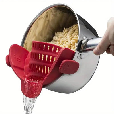 1pc, Strainer, Pot Strainer, Adjustable Clip On Strainer For Pots Pans And Bowls, Kitchen Pot Strainer - Smarsty