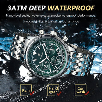 Luxury Men's Waterproof Chronograph Quartz Watch - Smarsty