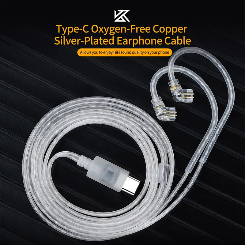 KZ Silver Plated Upgrade Cable for Earphones - Smarsty