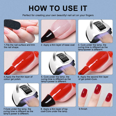 Professional Nail Dryer Lamp with Infrared Sensor - Smarsty