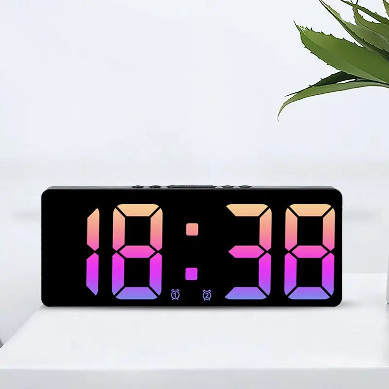 Voice Control Digital Alarm Clock with Temperature Display - Smarsty