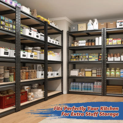 72"/60"H Garage Shelving Storage Shelves，2000LBS Capacity Heavy Duty Adjustable Storage Shelve For Closet - Smarsty