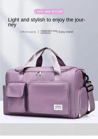 Unixinu Carry On Weekender Duffle Bag With Shoe Compartment - Smarsty