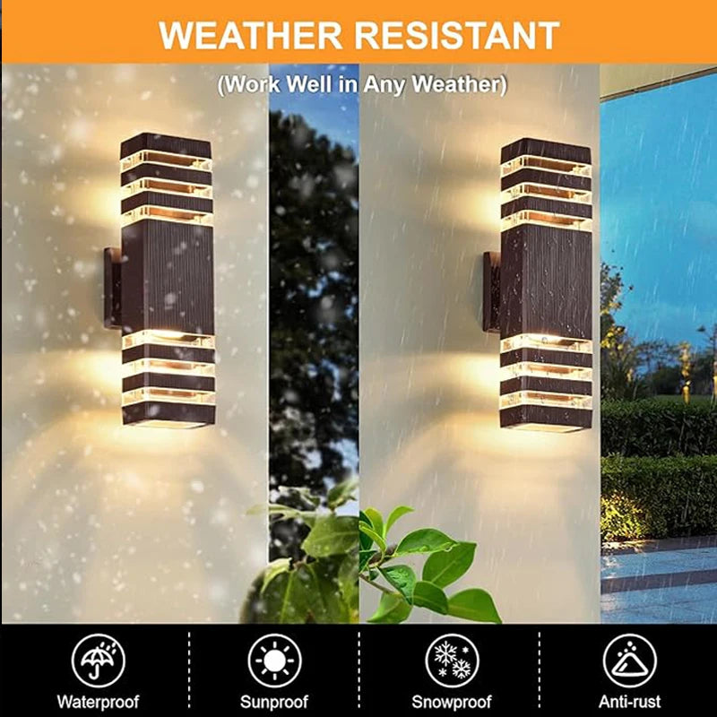 LED Outdoor Wall Lights IP65 Waterproof for Garden - Smarsty