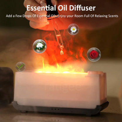 Mini Flame Aroma Diffuser With LED Light - Smarsty