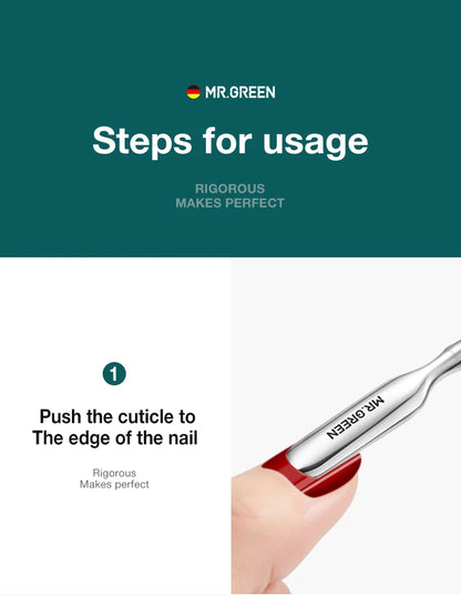 Stainless Steel Cuticle Nipper and Pusher Tool - Smarsty