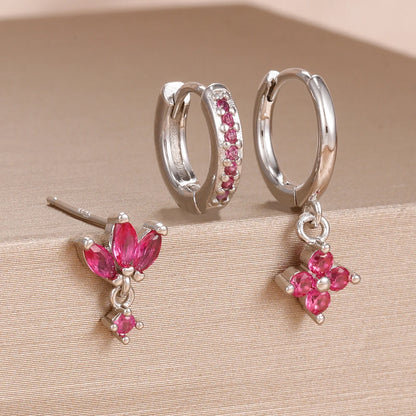 3PCS Stainless Steel Dangle Earrings Set for Women - Smarsty