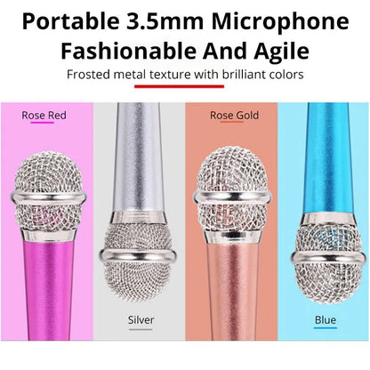 Portable 3.5mm Stereo Microphone for Karaoke and Recording - Smarsty