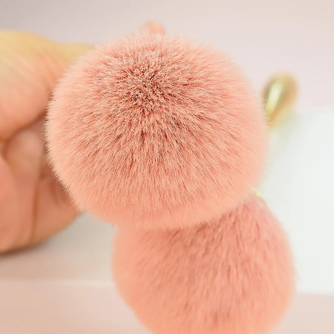 Big Size Soft Fluffy Glitter Powder Brush for Manicure - Smarsty
