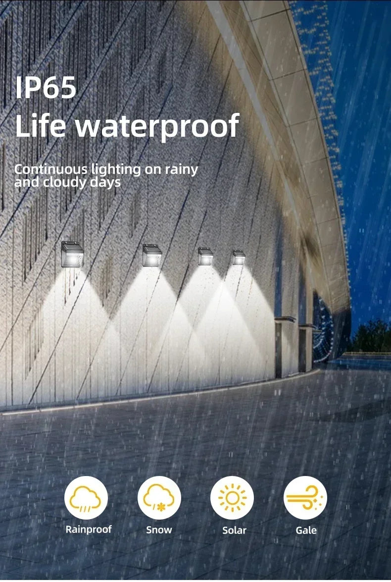 Solar Powered LED Motion Sensor Outdoor Wall Light - Smarsty