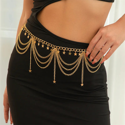 Multilayer Butterfly Pendant Belly Chain for Women - Smarsty