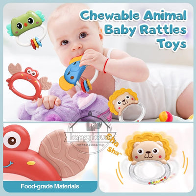 Musical Baby Crib Mobile with Lights Music Projection for Infants 0-6 Months Remote Control Crib Toys for Newborn Baby Mobile by Smarsty