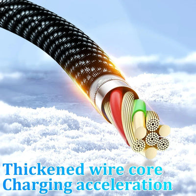NNBILI 120W USB C and USB A charging cables with LED display screen, USB C=C-C，USB A=A-C,Xiaomi iPhone、 Samsung not compatible - Smarsty