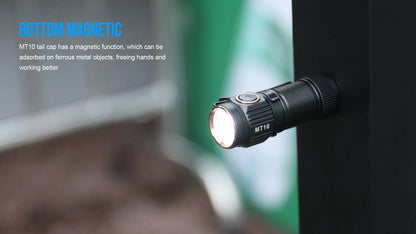 Trustfire MT10 Rechargeable LED EDC Flashlight 1000 Lumens Type USB C Charging Torch Mini 16340 Light MVB Optics with Magnet Lan