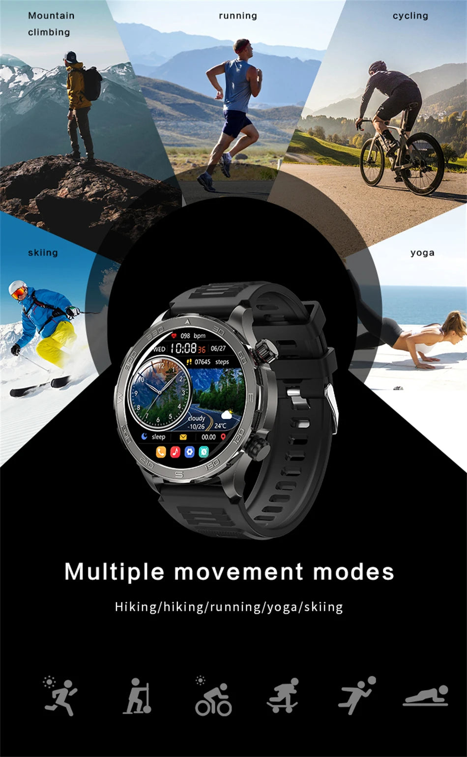 Bluetooth Call Smart Watch For Men With GPS Waterproof - Smarsty