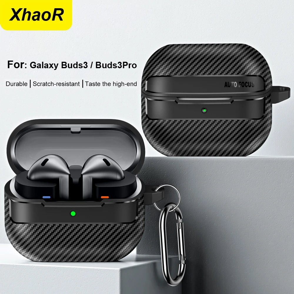 Carbon Fiber Earphone Case for Samsung Galaxy Buds 3 - Smarsty