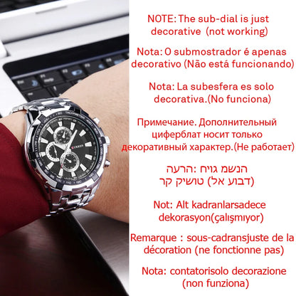 Curren 8023 Waterproof Quartz Watch for Men - Smarsty