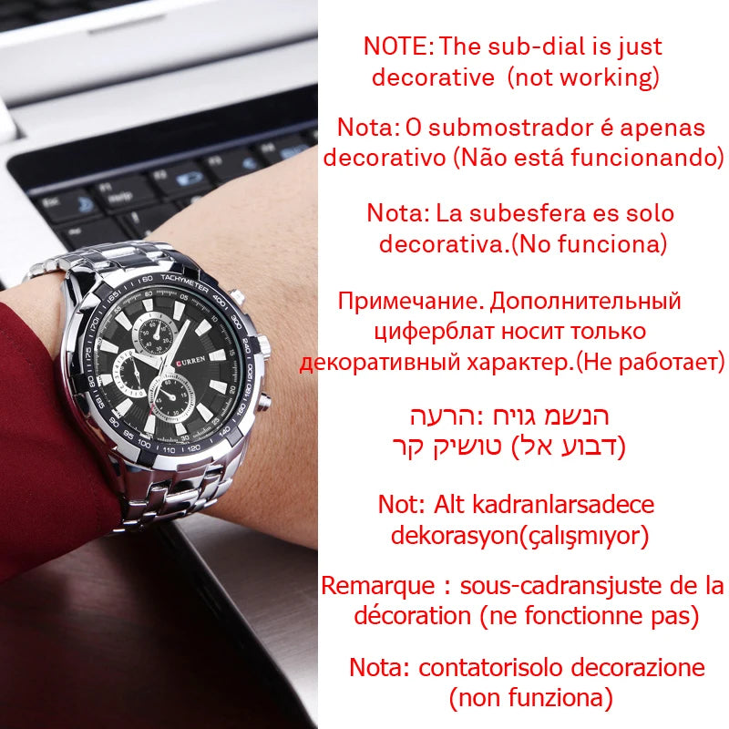 Curren 8023 Waterproof Quartz Watch for Men - Smarsty