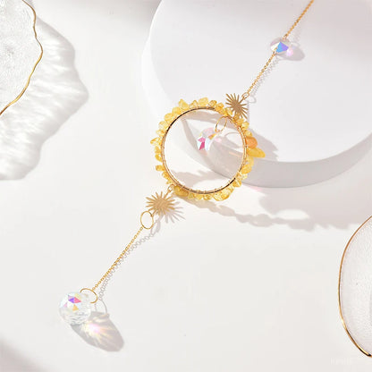 Hanging Crystal Pendant Suncatcher Wind Chimes for Home Decor - Smarsty