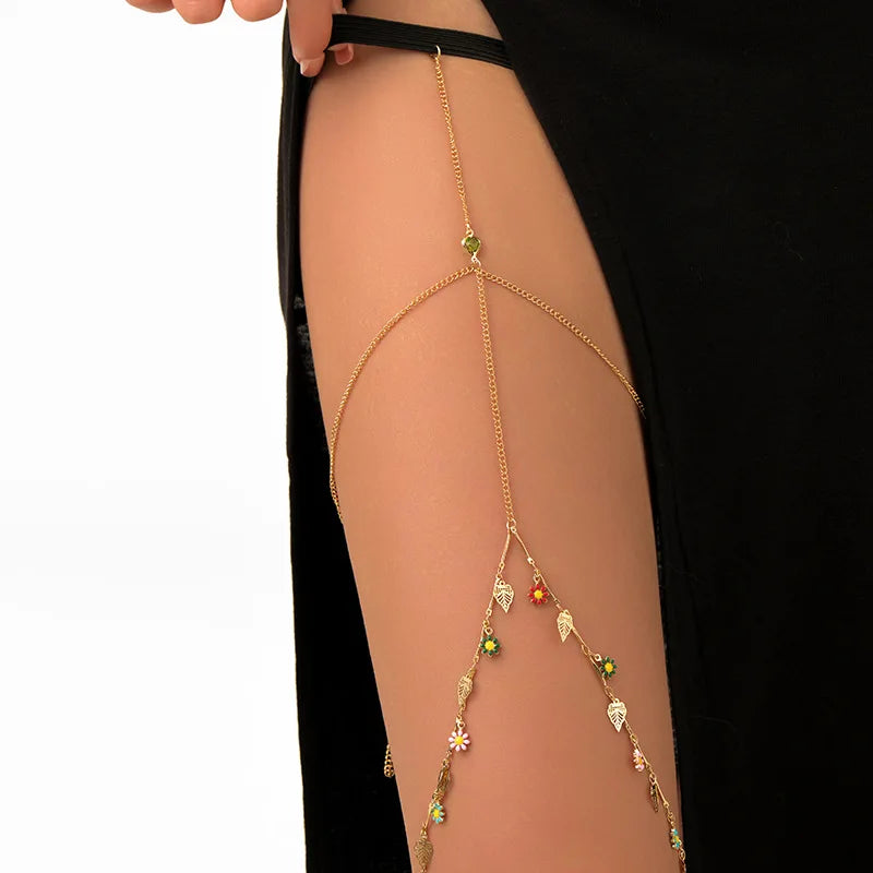 Bohemian Double Layer Metal Leg Chain for Women - Smarsty