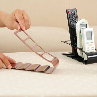 4 Section Tv Remote Control Stand Holder Home Appliance Remote Control Storage Rack Desktop Bracket For Home Living Room Office by Smarsty