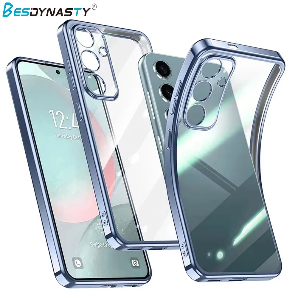 Glitter Plating Silicone Phone Case Galaxy S25 Shockproof - Smarsty