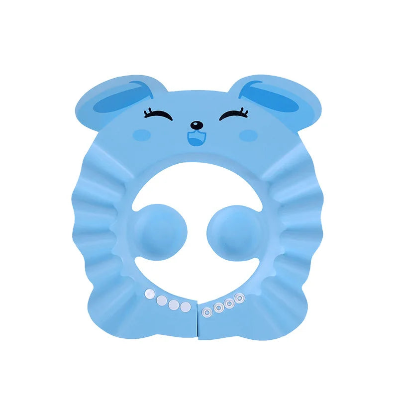Baby Shower Soft Cap Adjustable Hair Wash Hat for Kids Ear Protection Safe Children Shampoo Bathing Shower Protect Head Cover - Smarsty