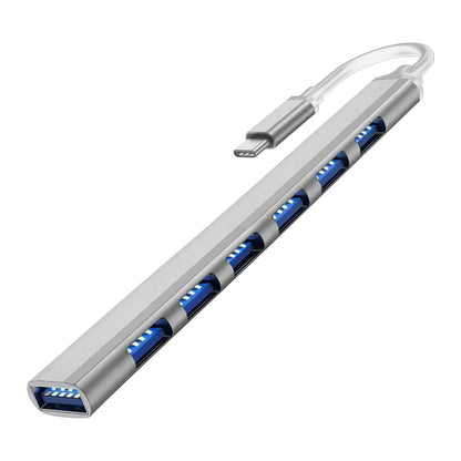 7 Port USB C Hub With 5Gbps High Speed PerformancePlus
