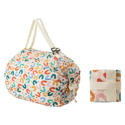 Foldable Waterproof Shopping Bag Portable Travel Tote - Smarsty