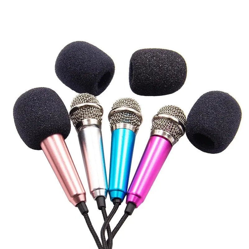 Portable 3.5mm Stereo Microphone for Karaoke and Recording - Smarsty