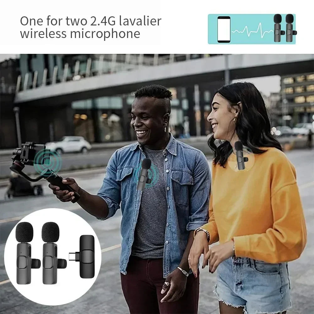Portable Wireless Lavalier Microphone for Clear Live Streaming - Smarsty