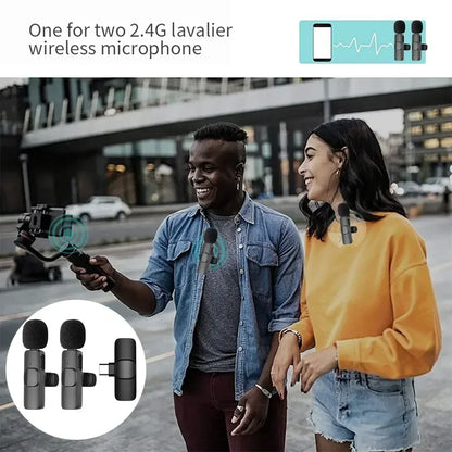 Portable Wireless Lavalier Microphone for Clear Live Streaming - Smarsty