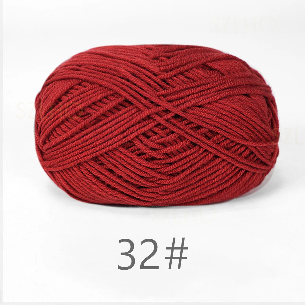 Soft Milk Cotton Yarn for Hand Knitting Projects - Smarsty