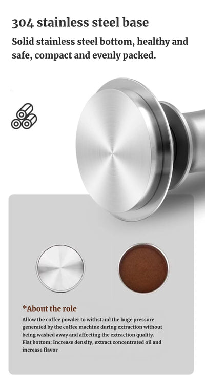 58mm 53mm 54mm 51mm Espresso Tamper Barista Coffee Tamper with Calibrated Spring Loaded Stainless Steel Tampers - Smarsty