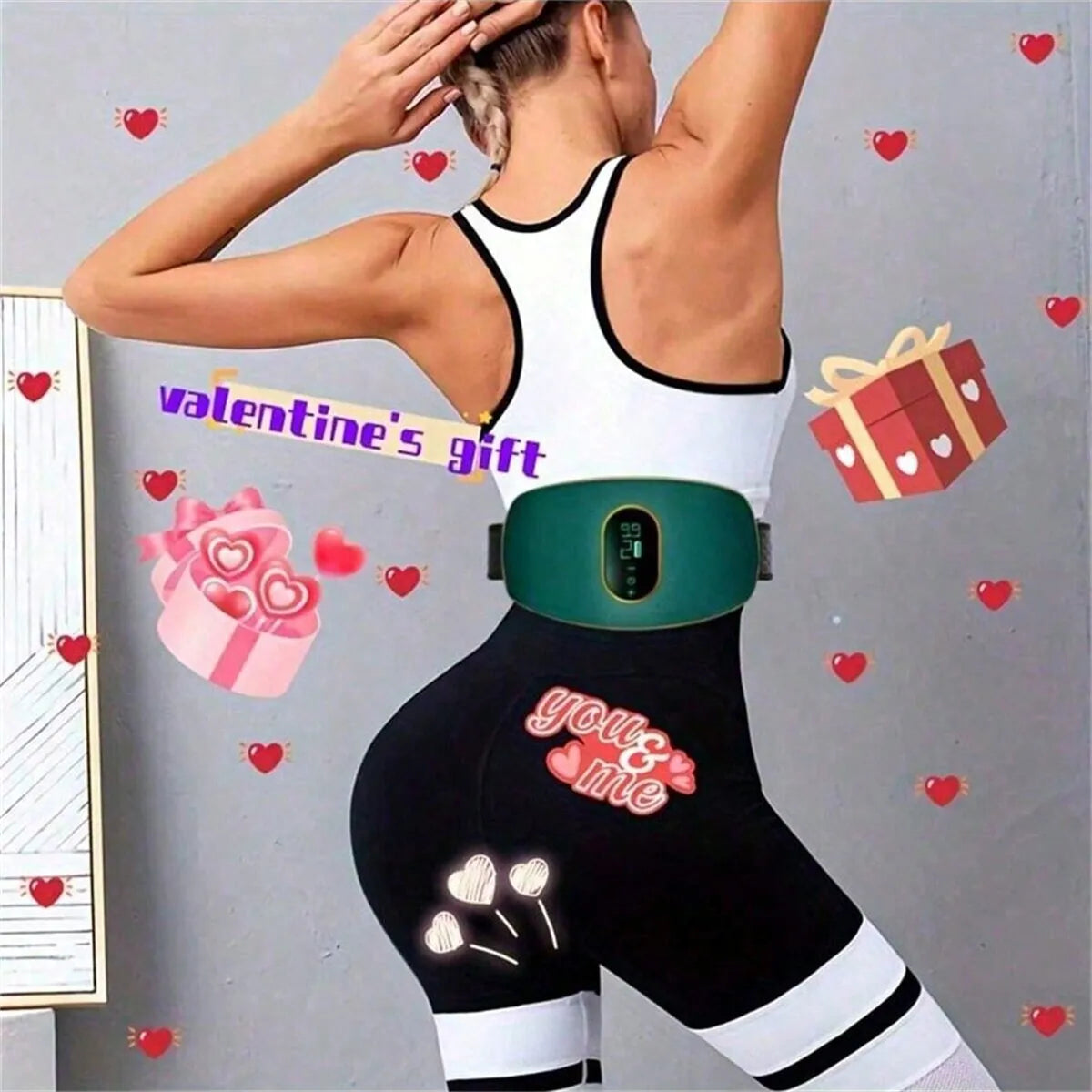 USB Rechargeable Abdominal Massager with 3 Modes - Smarsty
