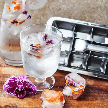 Stainless Steel Ice Cube Tray for Efficient Drink Cooling - Smarsty
