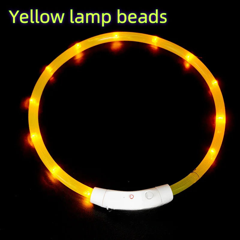 USB Rechargeable LED Dog Collar for Night Safety - Smarsty