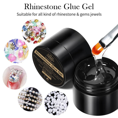 Born Pretty Rhinestones Glue Gel Set for Stunning Nails - Smarsty