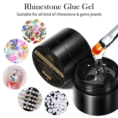Born Pretty Rhinestones Glue Gel Set for Stunning Nails - Smarsty