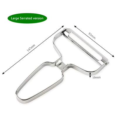 Peeler Vegetables Fruit Stainless Steel Knife Cabbage Graters Salad Potato Slicer Kitchen Accessories Cooking Tools Wide Mouth by Smarsty
