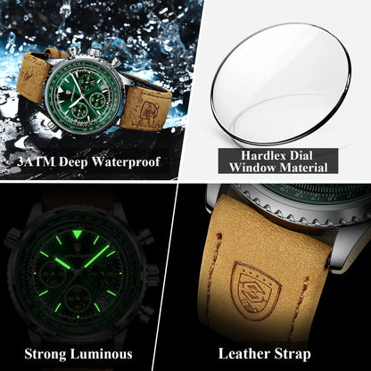 Luxury Waterproof Quartz Chronograph Watch for Men - Smarsty