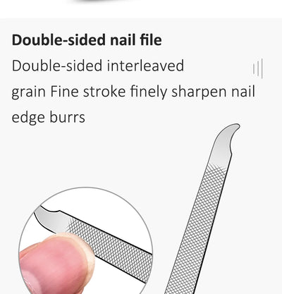 Portable Manicure Set with Sharp Stainless Steel Tools - Smarsty