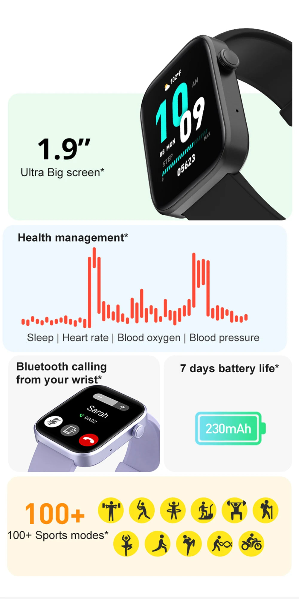 COLMI P71 Smartwatch with Voice Calling and Health Monitoring - Smarsty