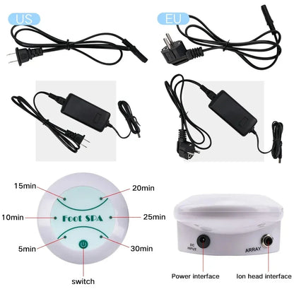 Detox Ionic Foot Spa Bath for Relaxation and Health - Smarsty