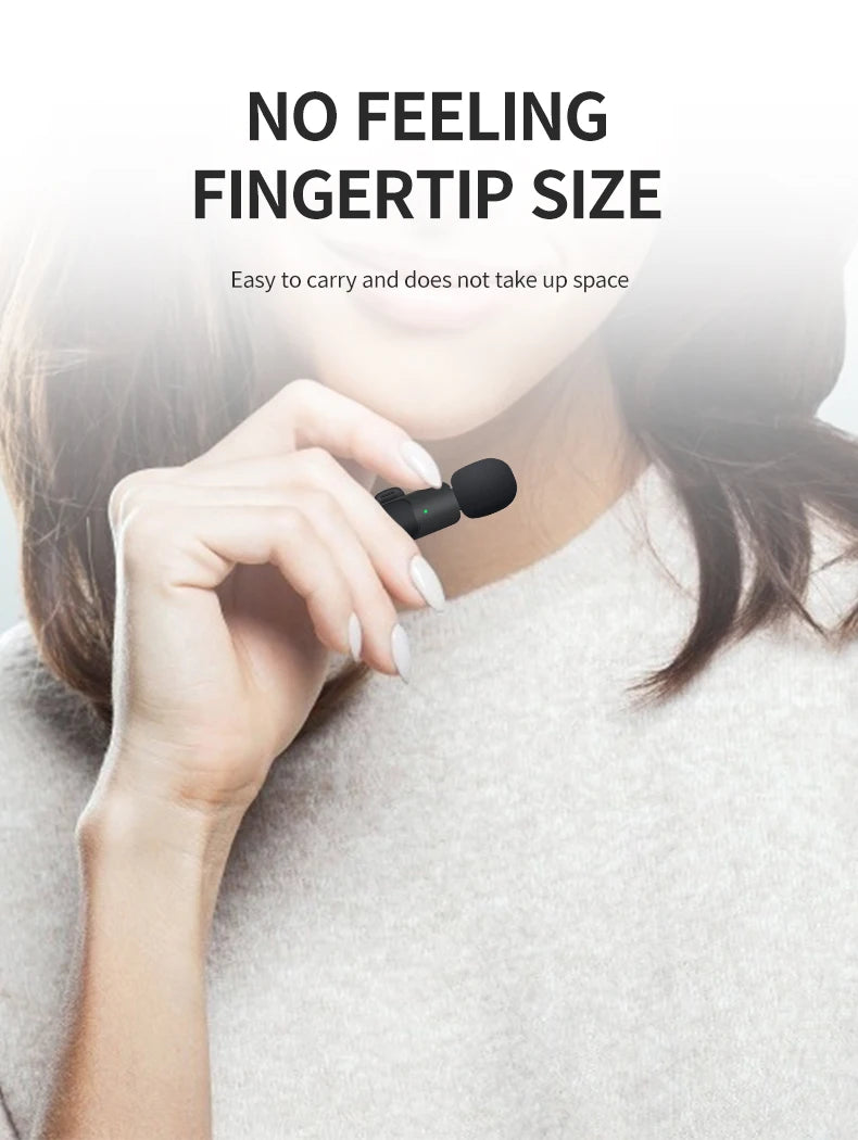 Basix Wireless Lavalier Microphone for iPhone and Android - Smarsty