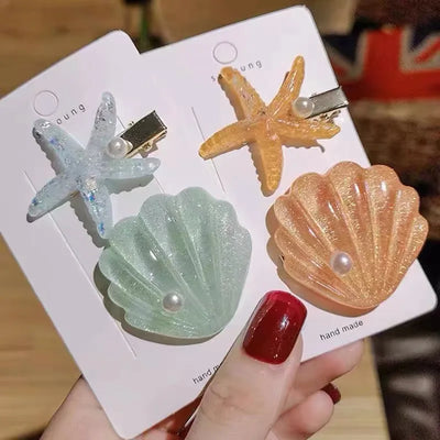 Elegant Starfish Hair Clips for Summer Beach Style - Smarsty