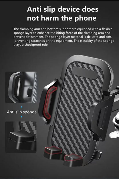 Universal Car Phone Holder With 360 Degree Rotation Suction - Smarsty