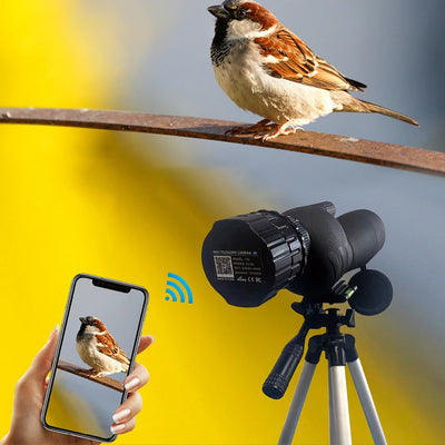 2K 4 Million High-Definition WiFi Electronic Eyepieces for 25mm-50mm Scopes WiFi Electronic Telescope Eyepiece for Bird Watching - Smarsty