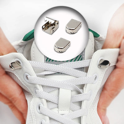 No Tie Shoe Laces Flat Elastic Shoelaces for Sneakers Tieless Shoelace Expand Shoestrings One Size Fits All Adult and Kids Shoes - Smarsty
