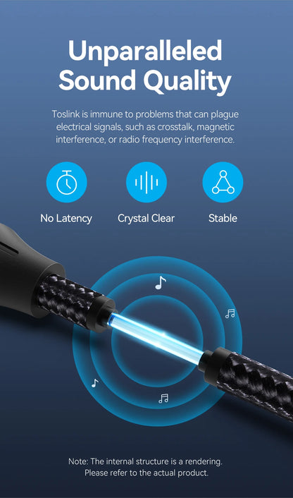 Vention Digital Optical Audio Cable for Superior Sound Quality - Smarsty